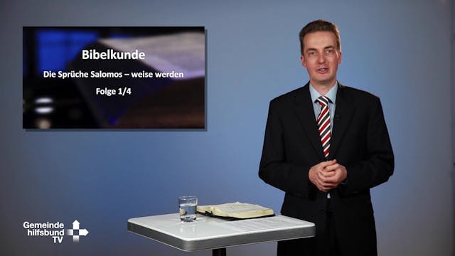 Bibelkunde Sprüche (1/4)