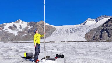 Gipfelgespräch mit Gletschertechniker
