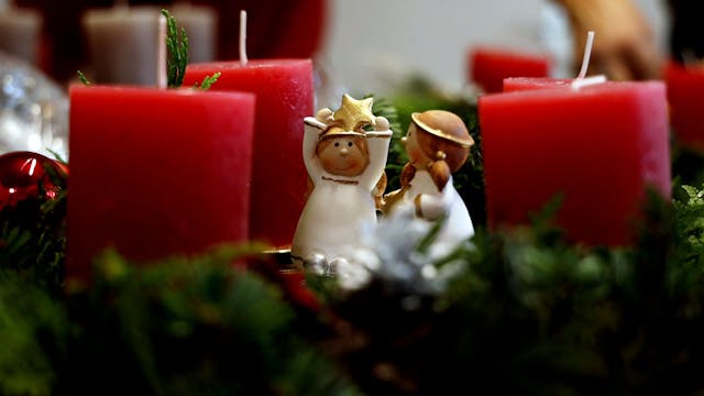 Adventskranz binden