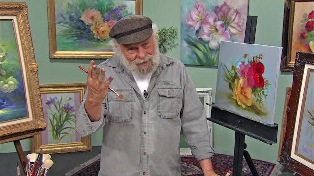 Leuchtende Mohnblumen